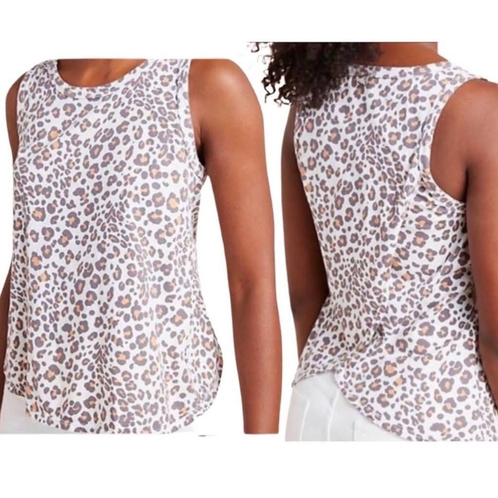 Anthropologie Dolan Left Coast Leopard Tank Sz L